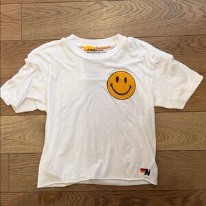 Aviator Nation Boyfriend Smiley Face Tee